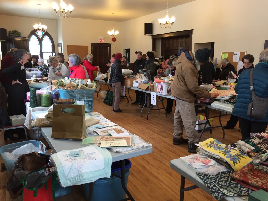 Shoppers at the stash sale and give-away. March 11th, 2017