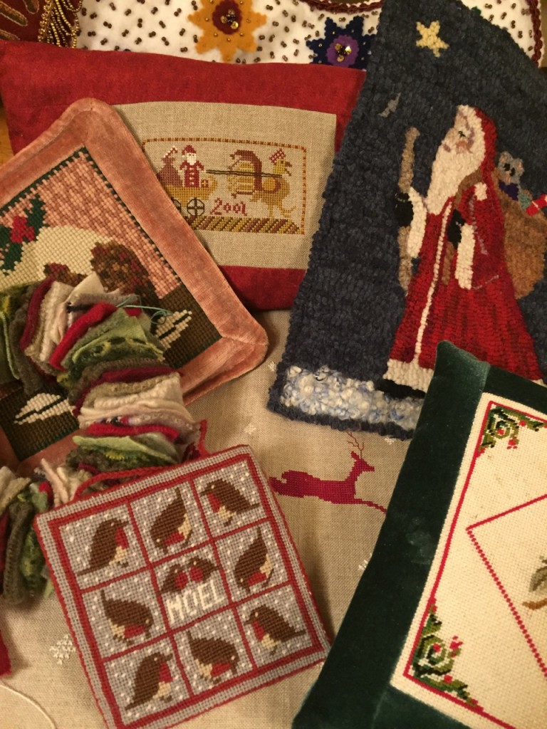 Christmas stitching