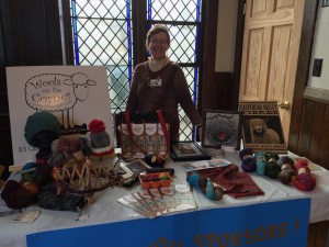 Out-going and founding president Cathy Malon staffing the Sponsor table.