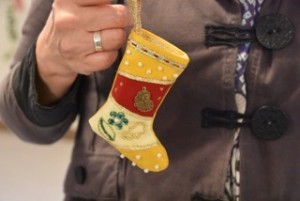 Rachael's miniature stocking.